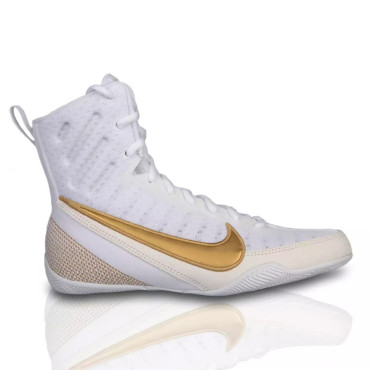 Boxerské boty Nike Machomai 3 - bílé / zlaté