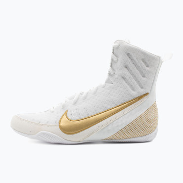 Boxerské boty Nike Machomai 3 - bílé / zlaté