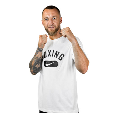Triko Nike Boxing DISC - bílá