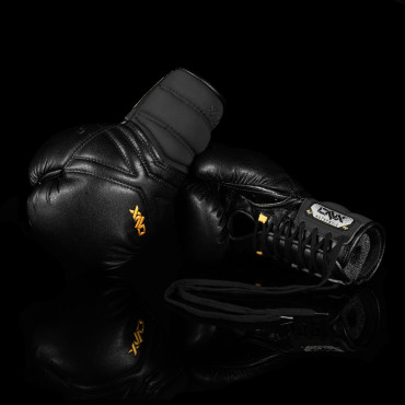 Termoformované boxerské rukavice ONX X-4 Lace up - černé
