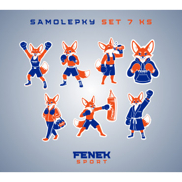 Samolepkový set 7 ks - FENEK SPORT