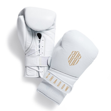 Boxerské rukavice Shadow Boxing S1 - bílé / zlaté