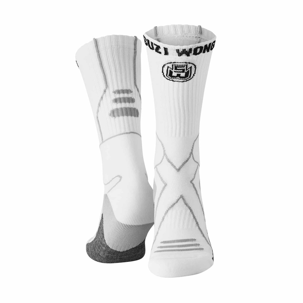 Boxing socks SUZI WONG X-SOLE - white / grey Boxing socks SUZI WONG X-SOLE - white / grey