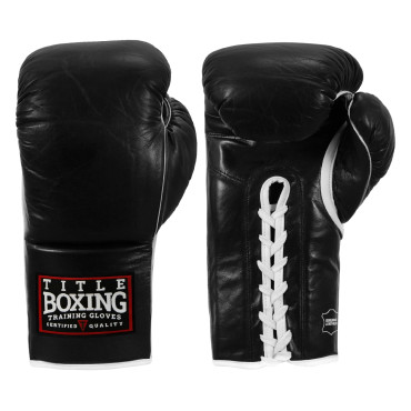 Boxerské rukavice TITLE Old School - černé