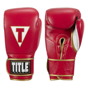 Boxerské rukavice TITLE Quatro - červené