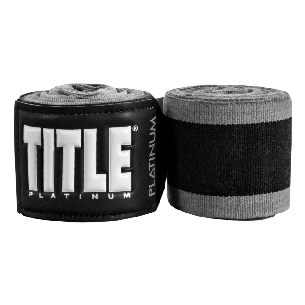Bandáže TITLE Boxing Platinum - černé / šedé