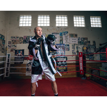 Pro Fingertip Robe 2.0 TITLE Boxing - black / white