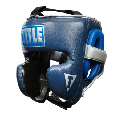 Boxing headgear TITLE TITLE Royalty - blue